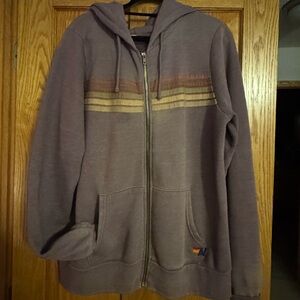 Aviator Nation Faded 5 stripe Zip-Up Hoodie